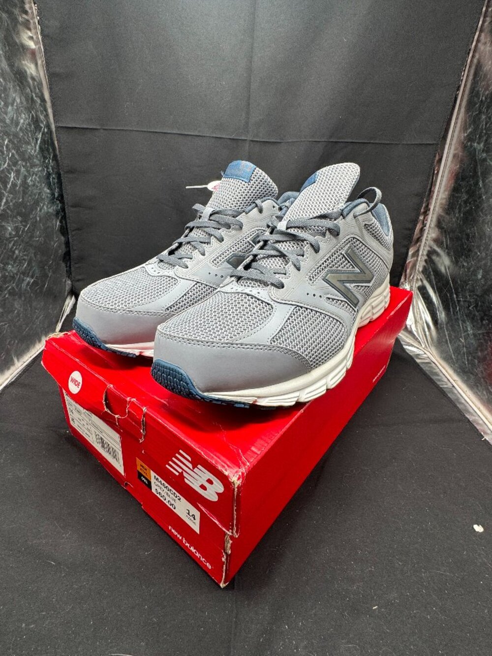 New in Box New Balance M460CD2 Men's Cross-trainer Grey & Blue 14 X-Wide